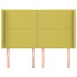 vidaXL Cabecero con orejas de tela verde 147x16x118/128 cm