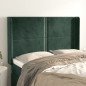 vidaXL Cabecero con orejas de terciopelo verde oscuro 147x16x118/128cm vidaXL Cabecero con orejas de terciopelo verde oscuro 147x16x118/128cm