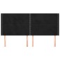vidaXL Cabecero con orejas de terciopelo negro 183x16x118/128 cm vidaXL Cabecero con orejas de terciopelo negro 183x16x118/128 cm