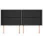 vidaXL Cabecero con orejas cuero sintético negro 183x16x118/128 cm vidaXL Cabecero con orejas cuero sintético negro 183x16x118/128 cm
