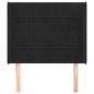 vidaXL Cabecero con orejas de terciopelo negro 83x16x118/128 cm vidaXL Cabecero con orejas de terciopelo negro 83x16x118/128 cm