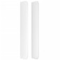 vidaXL Cabecero con orejas de cuero sintético blanco 93x16x118/128 cm
