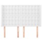 vidaXL Cabecero con orejas de cuero sintético blanco 147x16x118/128 cm vidaXL Cabecero con orejas de cuero sintético blanco 147x16x118/128 cm