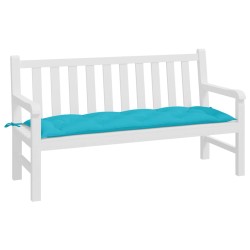 vidaXL Cojín de banco de jardín tela Oxford turquesa 150x50x7 cm