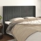 vidaXL Cabecero con orejas de terciopelo gris oscuro 183x16x118/128 cm vidaXL Cabecero con orejas de terciopelo gris oscuro 183x16x118/128 cm