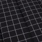 vidaXL Cojín de tumbona tela Oxford a cuadros negro vidaXL Cojín de tumbona tela Oxford a cuadros negro