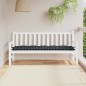 vidaXL Cojín de banco jardín tela Oxford a cuadros negro 180x50x7 cm vidaXL Cojín de banco jardín tela Oxford a cuadros negro 180x50x7 cm