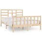 vidaXL Estructura de cama madera maciza de pino 120x200 cm