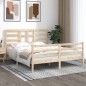 vidaXL Estructura de cama de madera maciza 160x200 cm vidaXL Estructura de cama de madera maciza 160x200 cm