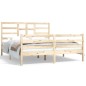 vidaXL Estructura de cama de madera maciza 160x200 cm vidaXL Estructura de cama de madera maciza 160x200 cm