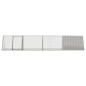 vidaXL Jaula para conejos acero galvanizado gris 403,5x80,5x71 cm vidaXL Jaula para conejos acero galvanizado gris 403,5x80,5x71 cm