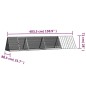 vidaXL Jaula para conejos acero galvanizado gris 403,5x80,5x71 cm vidaXL Jaula para conejos acero galvanizado gris 403,5x80,5x71 cm