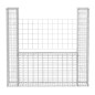 vidaXL Cesta en forma de U muro de gaviones galvanizado 160x20x150 cm vidaXL Cesta en forma de U muro de gaviones galvanizado 160x20x150 cm