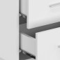 vidaXL Cabecero de cama con mesitas madera contrachapada blanco vidaXL Cabecero de cama con mesitas madera contrachapada blanco
