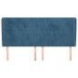 vidaXL Cabecero con orejas de terciopelo azul oscuro 203x23x118/128 cm vidaXL Cabecero con orejas de terciopelo azul oscuro 203x23x118/128 cm