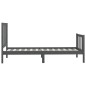 vidaXL Estructura de cama de madera maciza gris 100x200 cm vidaXL Estructura de cama de madera maciza gris 100x200 cm