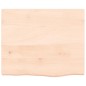 vidaXL Encimera de baño madera maciza sin tratar 60x50x(2-4) cm vidaXL Encimera de baño madera maciza sin tratar 60x50x(2-4) cm