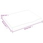 vidaXL Encimera de baño madera maciza sin tratar 60x50x(2-4) cm vidaXL Encimera de baño madera maciza sin tratar 60x50x(2-4) cm