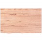 vidaXL Encimera baño madera maciza tratada marrón claro 80x50x(2-4) cm vidaXL Encimera baño madera maciza tratada marrón claro 80x50x(2-4) cm
