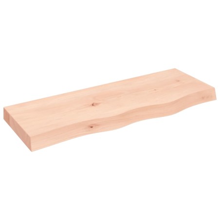 vidaXL Encimera de baño madera maciza sin tratar 80x30x(2-6) cm
