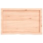 vidaXL Encimera de baño madera maciza sin tratar 80x50x(2-6) cm vidaXL Encimera de baño madera maciza sin tratar 80x50x(2-6) cm