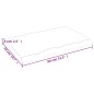 vidaXL Encimera de baño madera maciza sin tratar 80x50x(2-6) cm vidaXL Encimera de baño madera maciza sin tratar 80x50x(2-6) cm