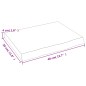 vidaXL Encimera de baño madera maciza sin tratar 40x30x(2-4) cm vidaXL Encimera de baño madera maciza sin tratar 40x30x(2-4) cm