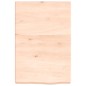 vidaXL Encimera de baño madera maciza sin tratar 40x60x(2-6) cm vidaXL Encimera de baño madera maciza sin tratar 40x60x(2-6) cm