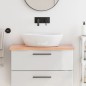 vidaXL Encimera baño madera maciza tratada marrón claro 80x40x(2-4) cm vidaXL Encimera baño madera maciza tratada marrón claro 80x40x(2-4) cm