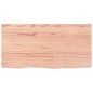 vidaXL Encimera baño madera maciza tratada marrón claro 80x40x(2-4) cm vidaXL Encimera baño madera maciza tratada marrón claro 80x40x(2-4) cm