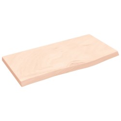 vidaXL Encimera de baño madera maciza sin tratar 60x30x(2-4) cm
