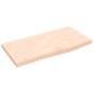 vidaXL Encimera de baño madera maciza sin tratar 60x30x(2-4) cm