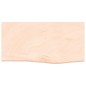 vidaXL Encimera de baño madera maciza sin tratar 60x30x(2-4) cm
