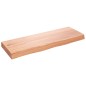 vidaXL Encimera baño madera maciza tratada marrón claro 80x30x(2-6) cm vidaXL Encimera baño madera maciza tratada marrón claro 80x30x(2-6) cm