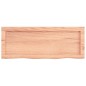 vidaXL Encimera baño madera maciza tratada marrón claro 80x30x(2-6) cm vidaXL Encimera baño madera maciza tratada marrón claro 80x30x(2-6) cm