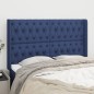 vidaXL Cabecero con orejas de tela azul 163x16x118/128 cm vidaXL Cabecero con orejas de tela azul 163x16x118/128 cm