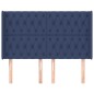 vidaXL Cabecero con orejas de tela azul 163x16x118/128 cm vidaXL Cabecero con orejas de tela azul 163x16x118/128 cm