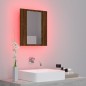 vidaXL Armario de baño con espejo LED madera marrón roble 40x12x45 cm vidaXL Armario de baño con espejo LED madera marrón roble 40x12x45 cm