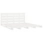 vidaXL Estructura de cama de madera maciza de pino blanco 160x200 cm