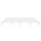 vidaXL Estructura de cama de madera maciza de pino blanco 160x200 cm