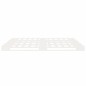 vidaXL Estructura de cama de madera maciza de pino blanco 160x200 cm