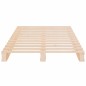 vidaXL Estructura de cama madera maciza pino 75x190 cm vidaXL Estructura de cama madera maciza pino 75x190 cm