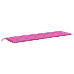 vidaXL Cojín para banco de jardín tela rosa 200x50x7 cm