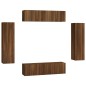 vidaXL Set de muebles para TV 6 pzas madera contrachapada roble marrón