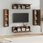 vidaXL Set de muebles para TV 6 pzas madera contrachapada roble marrón