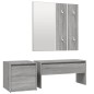 vidaXL Set de muebles de recibidor madera contrachapada gris Sonoma vidaXL Set de muebles de recibidor madera contrachapada gris Sonoma