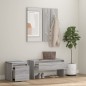 vidaXL Set de muebles de recibidor madera contrachapada gris Sonoma vidaXL Set de muebles de recibidor madera contrachapada gris Sonoma