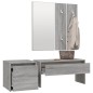 vidaXL Set de muebles de recibidor madera contrachapada gris Sonoma vidaXL Set de muebles de recibidor madera contrachapada gris Sonoma