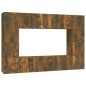vidaXL Set de muebles de TV 8 pzas madera contrachapada roble ahumado vidaXL Set de muebles de TV 8 pzas madera contrachapada roble ahumado