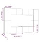 vidaXL Set de muebles de TV 8 pzas madera contrachapada roble ahumado vidaXL Set de muebles de TV 8 pzas madera contrachapada roble ahumado